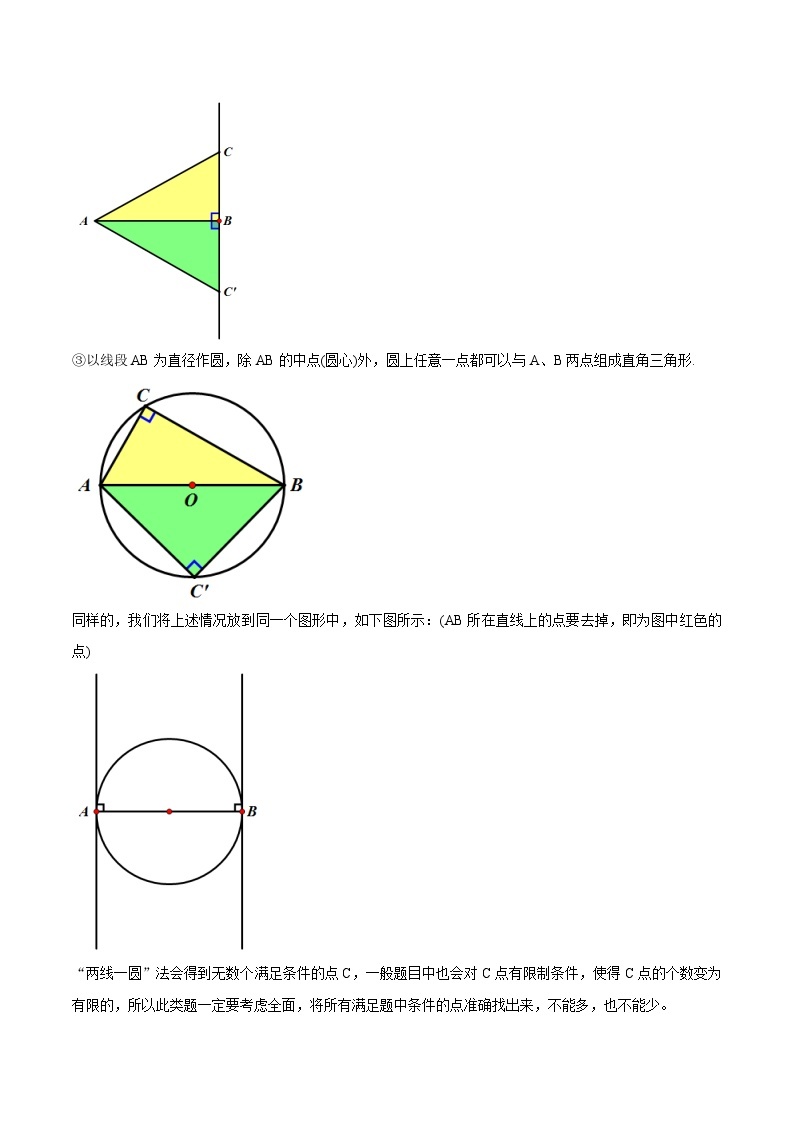 最新中考几何专项复习专题21  直角三角形存在性问题知识精讲02