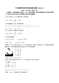 山东省济宁市泗水县洙泗初级中学2023-2024学年八年级下学期3月月考数学试题(无答案)