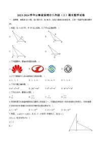 2023-2024学年云南省曲靖市八年级(上)期末数学试卷(含详细答案解析)