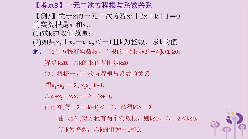 中考数学一轮复习课件 第2章 方程与不等式第7课一元二次方程(含答案)06