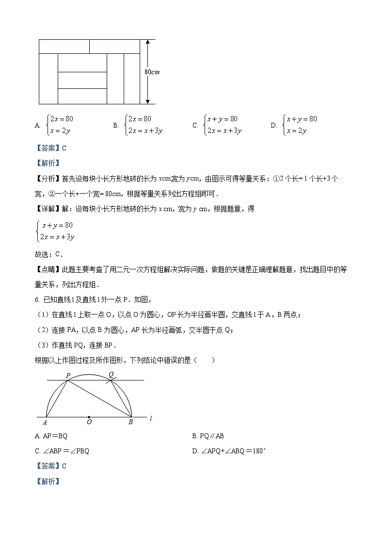 江苏省宿迁市崇文初级中学2023-2024学年九年级下学期3月月考数学试题(解析版)第3页