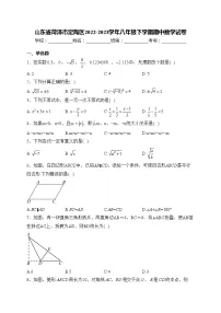 山东省菏泽市定陶区2022-2023学年八年级下学期期中数学试卷(含答案)