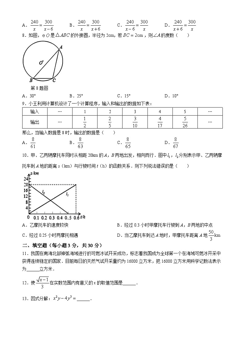 2024年黑龍江省哈爾濱市南崗區(qū)虹橋初級中學中考一模數(shù)學(五四制)試題第2頁