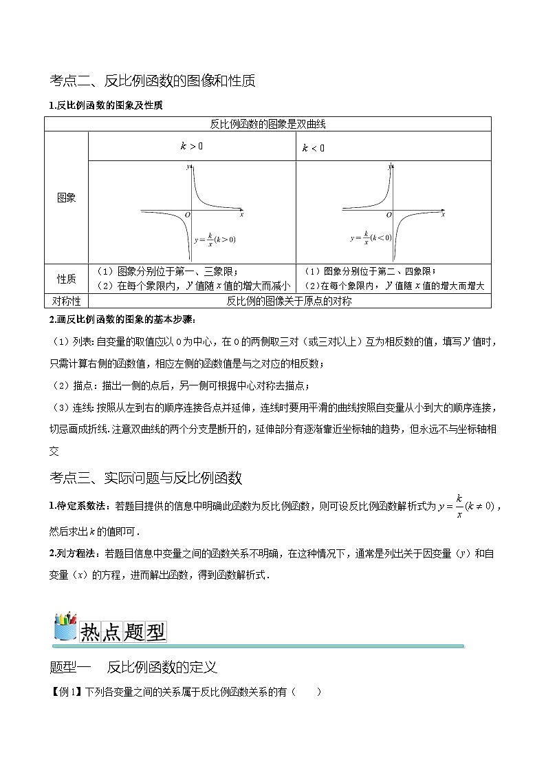 热点专题06反比例函数(9个热点)(解析版)第2页