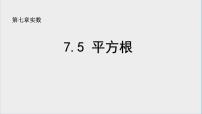 初中数学青岛版八年级下册7.5 平方根教课ppt课件