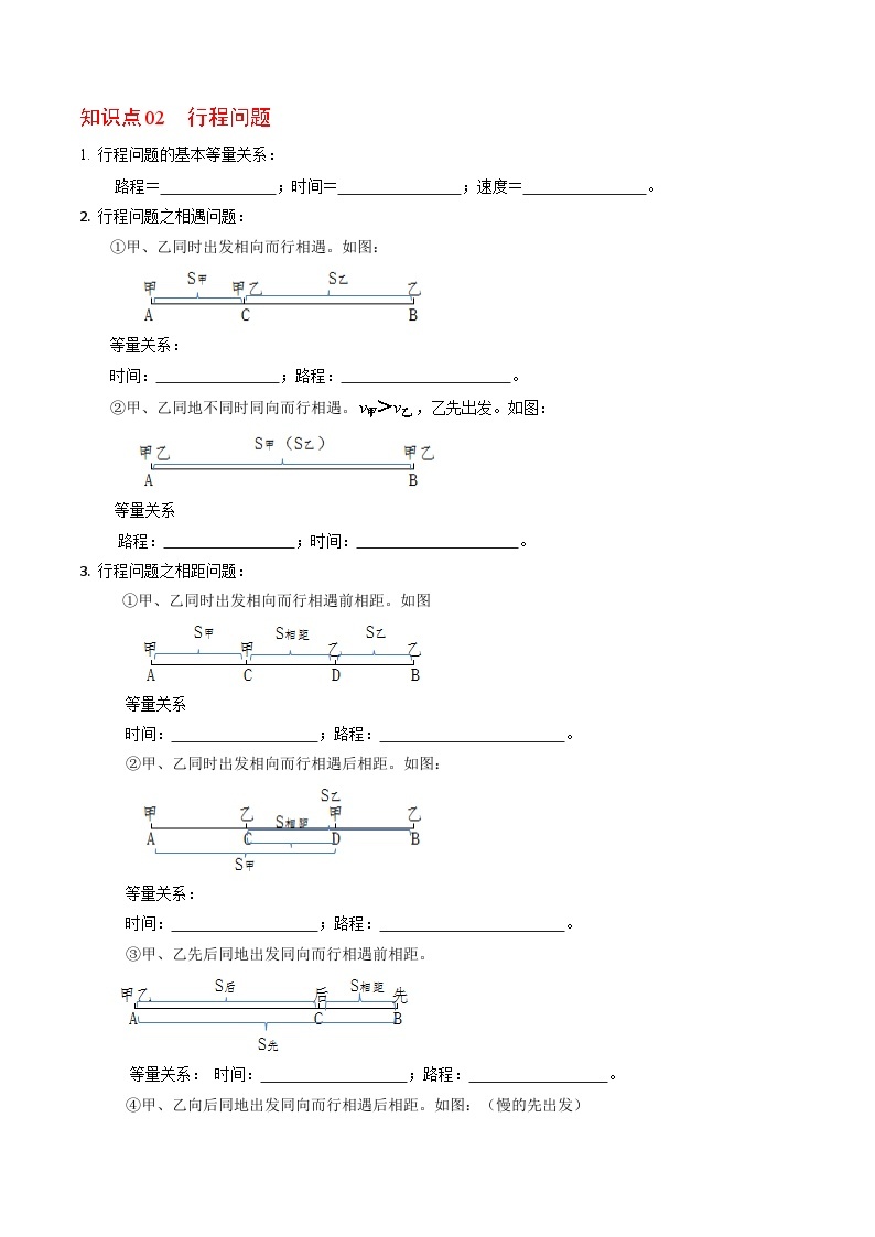 第13讲 一元一次方程的应用-形成问题、工程问题、配套问题-【同步精品】2024年七上数学同步精品讲义（人教版）02