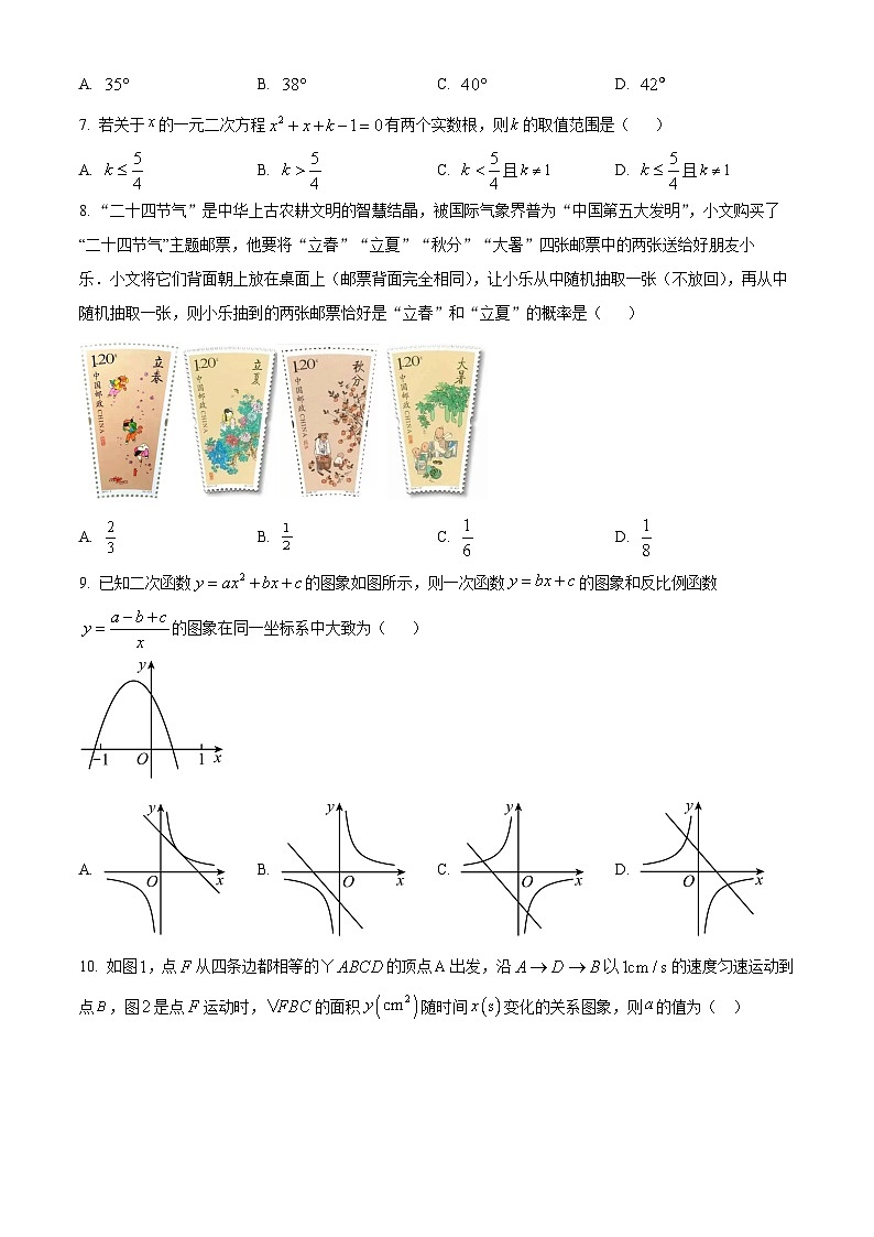 2024年河南省洛阳市中考数学质检模拟预测题(原卷版)第2页