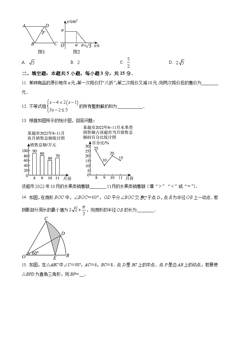 2024年河南省洛阳市中考数学质检模拟预测题(原卷版)第3页