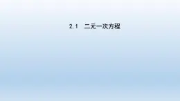 2024七年级数学下册第2章二元一次方程组2.1二元一次方程课件（浙教版）