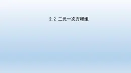 2024七年级数学下册第2章二元一次方程组2.2二元一次方程组课件（浙教版）