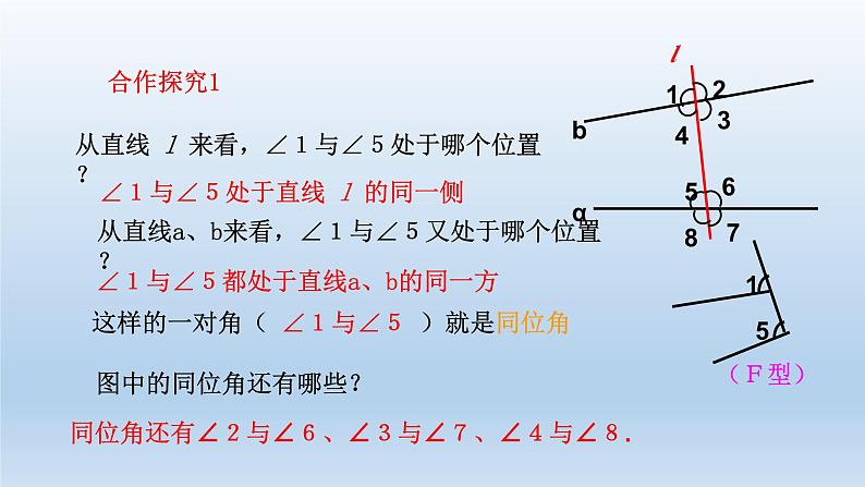 2024七年级数学下册第1章平行线1.2同位角内错角同旁内角课件(浙教版)04