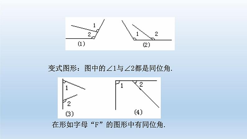 2024七年级数学下册第1章平行线1.2同位角内错角同旁内角课件(浙教版)05