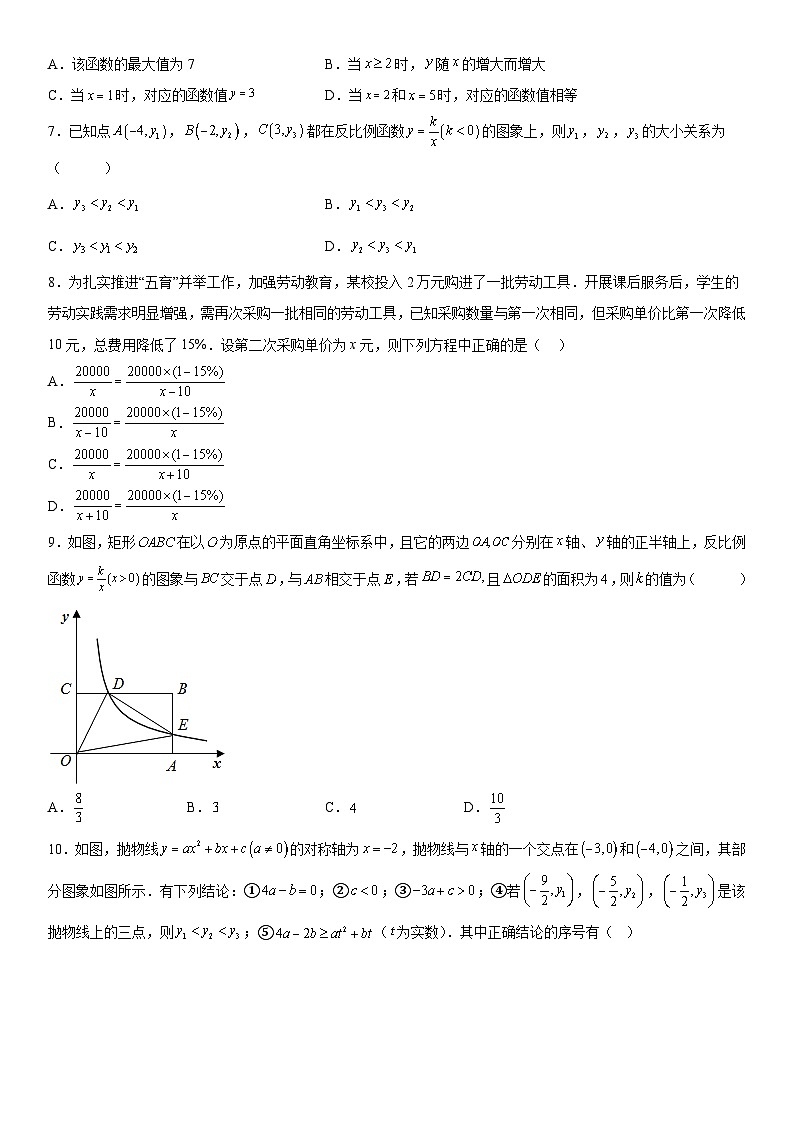 山东省临沂市沂水县第四实验中学2023-2024学年九年级下学期4月月考数学试题(含解析)第2页