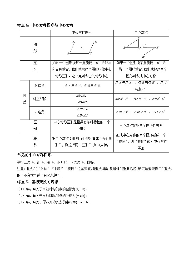 专题28 轴对称、平移、旋转的核心知识点精讲(讲义)(解析版)(全国通用)第3页