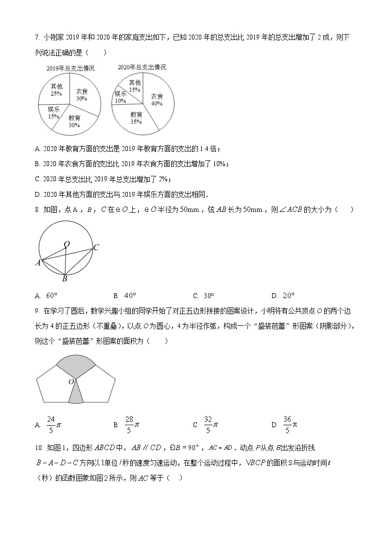 2024年甘肃省陇南市康县部分学校九年级中考一模数学模拟试题（原卷版+解析版）02