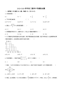 江苏省无锡市2023-2024学年九年级数学中考模拟试题（无答案）