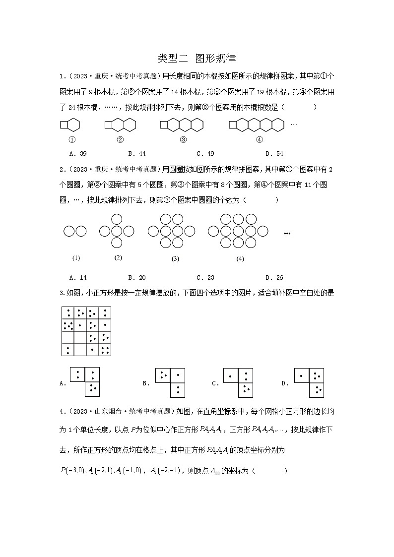 题型二 规律探索 类型二 图形规律(专题训练)(原卷版)第1页