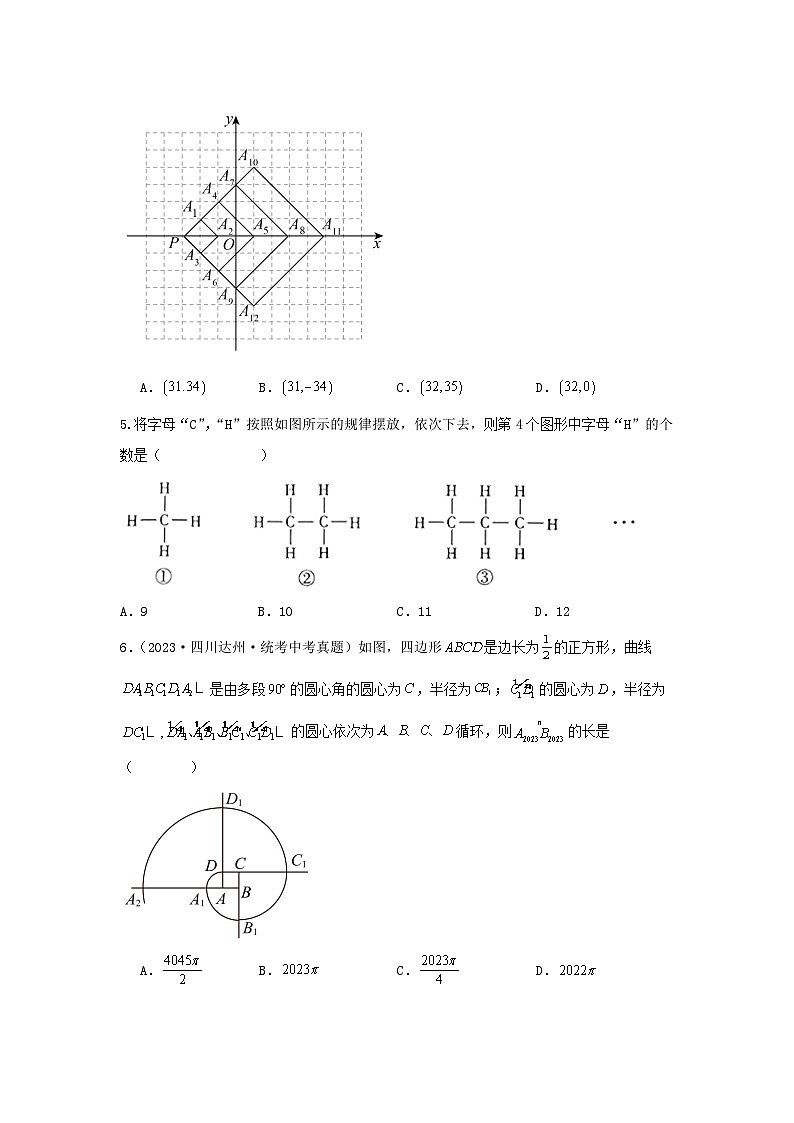 题型二 规律探索 类型二 图形规律(专题训练)(原卷版)第2页