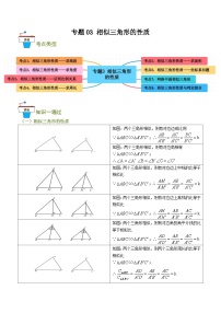 专题03 相似三角形的性质（知识串讲+8大考点）-九年级数学上册重难考点一遍过（北师大版）