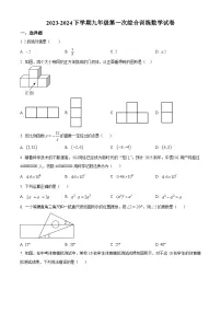 福建省莆田市城厢区莆田哲理中学2023-2024学年九年级下学期月考数学试题（原卷版+解析版）