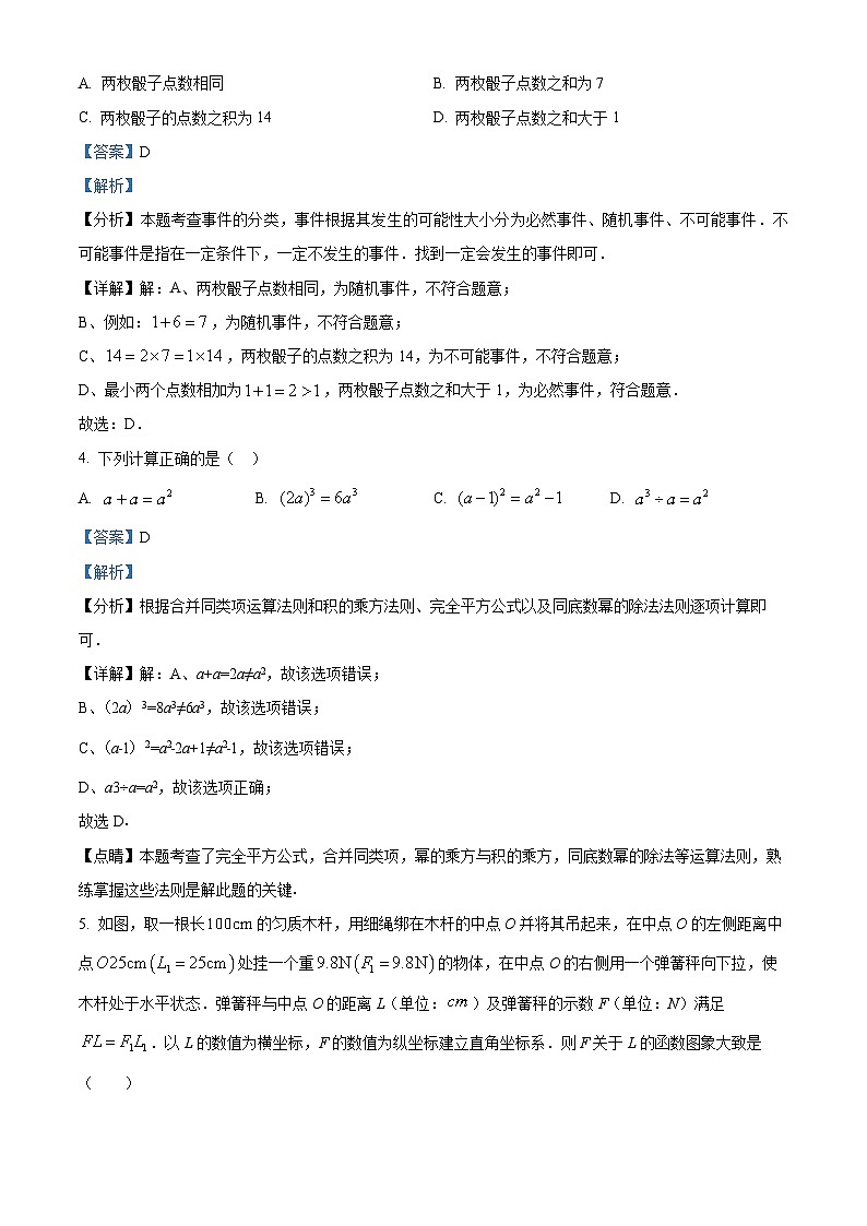2024年湖北省黄石市阳新县陶港中学中考模拟数学试题(解析版)第2页