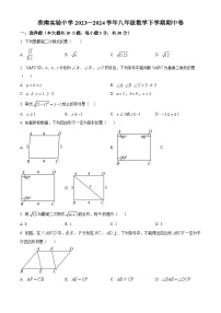 安徽省淮南市淮南实验中学2023-2024学年八年级下学期期中数学试题（原卷版+解析版）