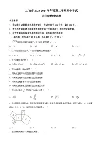 湖北省黄石市大冶市2023-2024学年八年级下学期期中数学试题（原卷版+解析版）