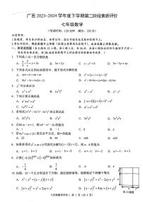 广西壮族自治区来宾市武宣县2023-2024学年七年级下学期期中考试数学试题
