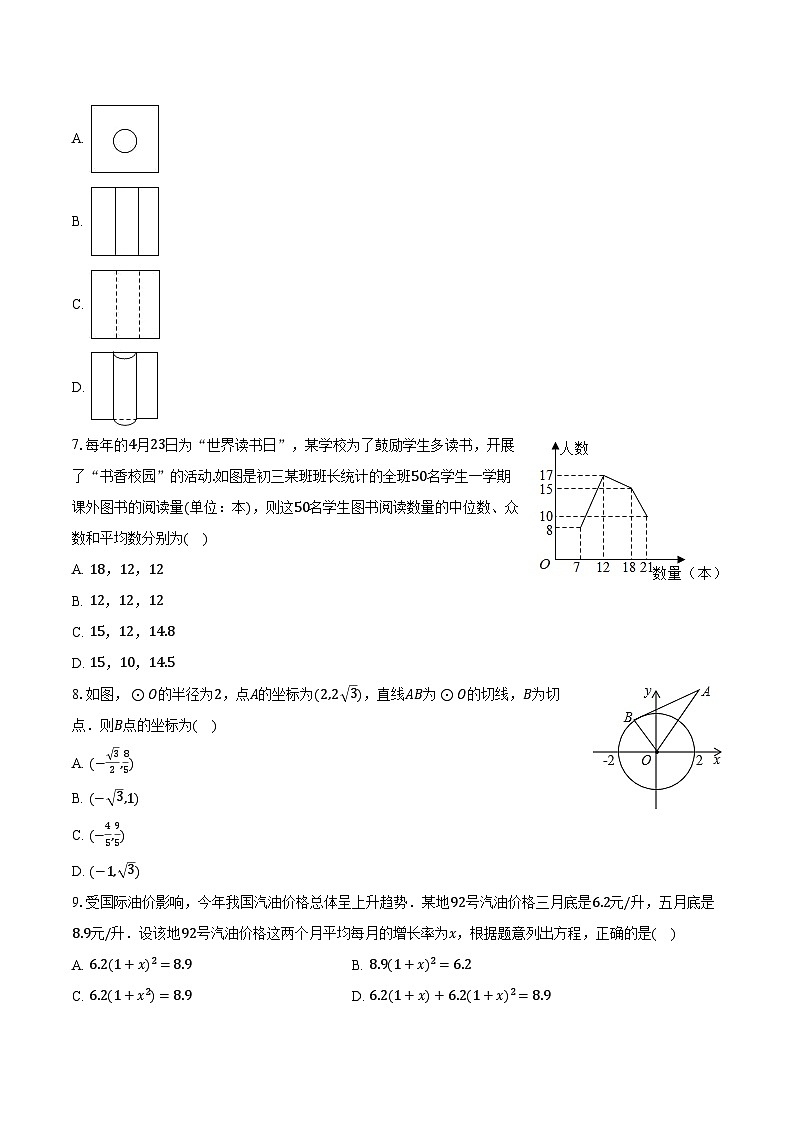 2024年山东省枣庄市滕州市滕南中学中考数学模拟试卷(含解析)第2页