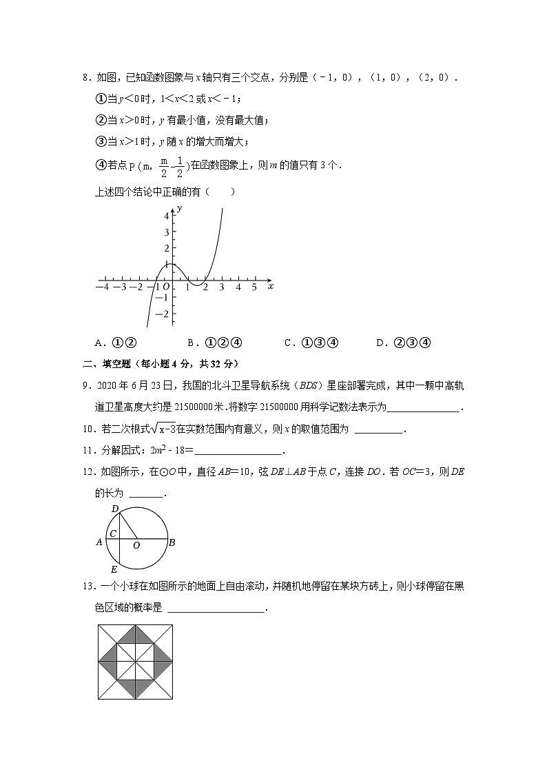 2024年江苏省盐城市滨海县第一初级中学九年级中考数学模拟试卷第2页