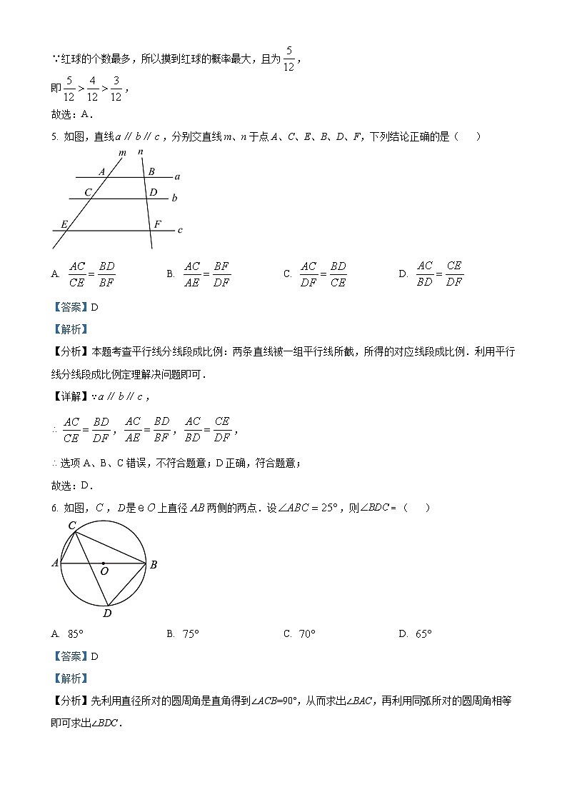 2024年广东省汕头市金平区华侨中学中考一模数学试题(原卷版+解析版)03