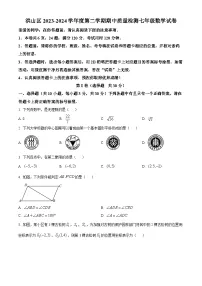 湖北省武汉市洪山区2023-2024学年七年级下学期期中数学试题(原卷版+解析版)
