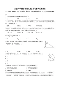 2024年河南省信阳市息县中考数学二模试卷(含解析)