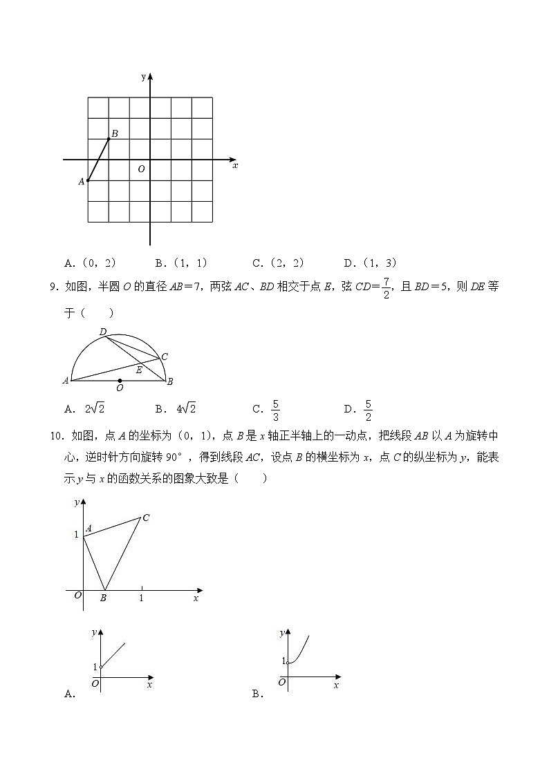 模拟卷08-【赢在中考·黄金8卷】备战2024年中考数学模拟卷(广州专用)03