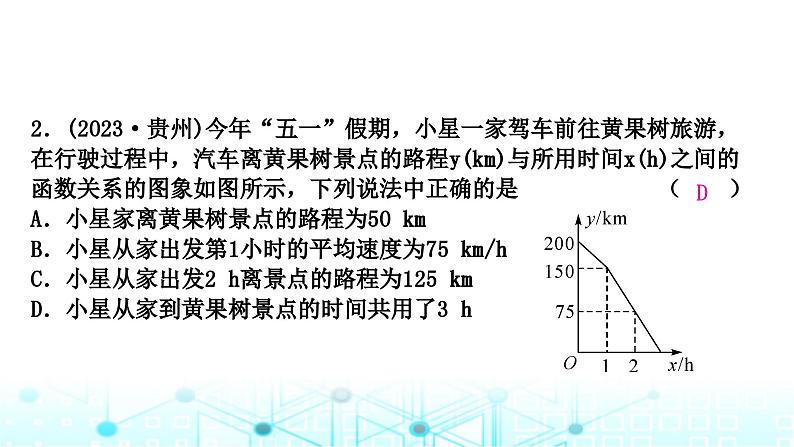 中考数学复习第三章函数第三节一次函数的实际应用课件第3页