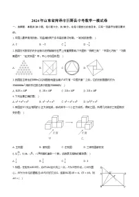 2024年山东省菏泽市巨野县中考数学一模试卷（含解析）