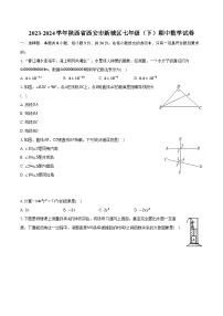 2023-2024学年陕西省西安市新城区七年级（下）期中数学试卷（含解析）