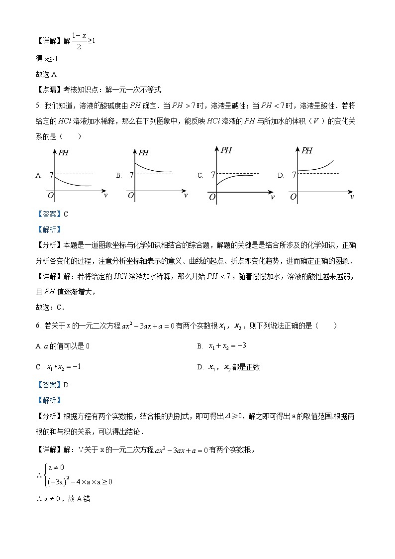 江西省宜春市高安市2023-2024学年九年级下学期期中数学试题(解析版)第3页