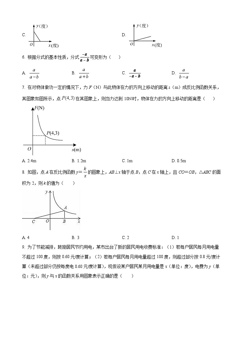 河南省南阳市淅川县2023-2024学年八年级下学期期中数学试题(原卷版+解析版)02