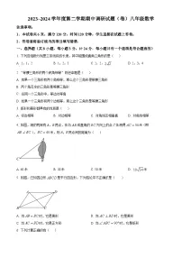 陕西省安康市2023-2024学年八年级下学期期中数学试题（原卷版+解析版）