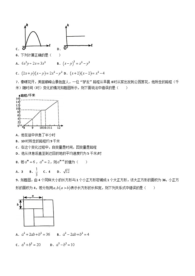 广东省佛山市顺德区梁开初级中学2023-2024学年七年级下学期期中数学试题(无答案)第2页
