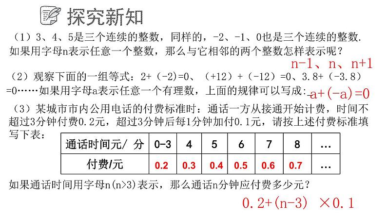 5.1 用字母表示数课件 青岛版数学七年级上册第4页