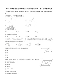 2023-2024学年北京市海淀区中关村中学七年级（下）期中数学试卷（含解析）