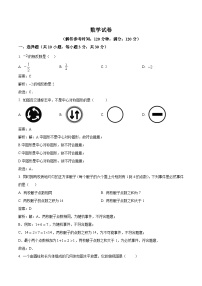 湖北省武汉市2024届九年级下学期中考一模数学试卷(含解析)