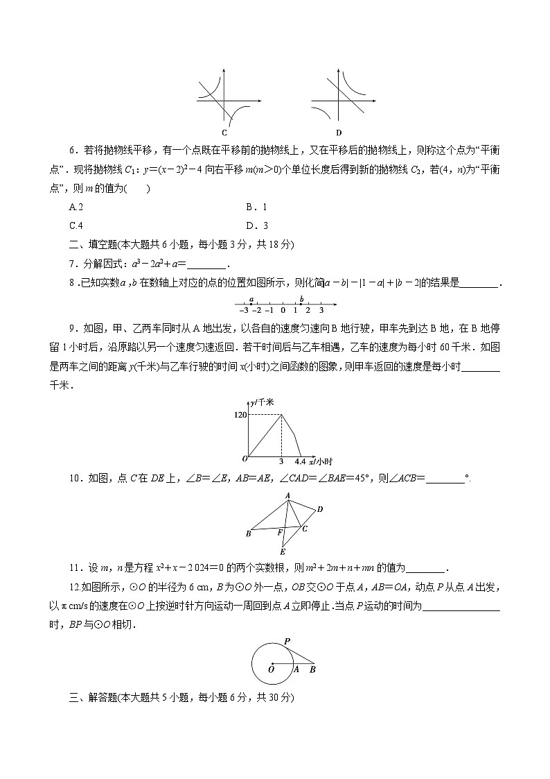 江西省2024届九年级中考模拟卷(二)数学试卷(含解析)02