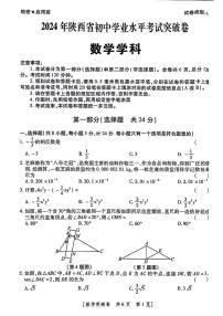 2024年陕西省永寿县部分学校中考一模数学试题