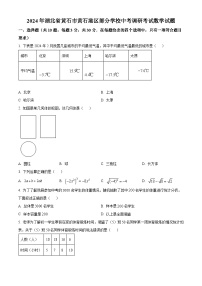 2024年湖北省黃石市黃石港區(qū)部分學(xué)校中考模擬數(shù)學(xué)試題（原卷版+解析版）