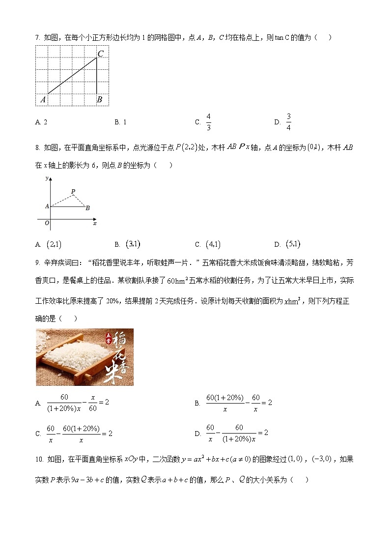 广东省云浮市罗定市2023-2024学年九年级下学期期中数学试题(原卷版)第2页
