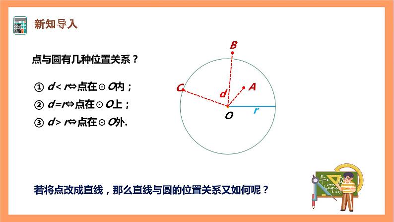 【大单元】浙教版数学九年级下册2.1.1《直线与圆的位置关系》课件+教案+大单元整体教学设计03