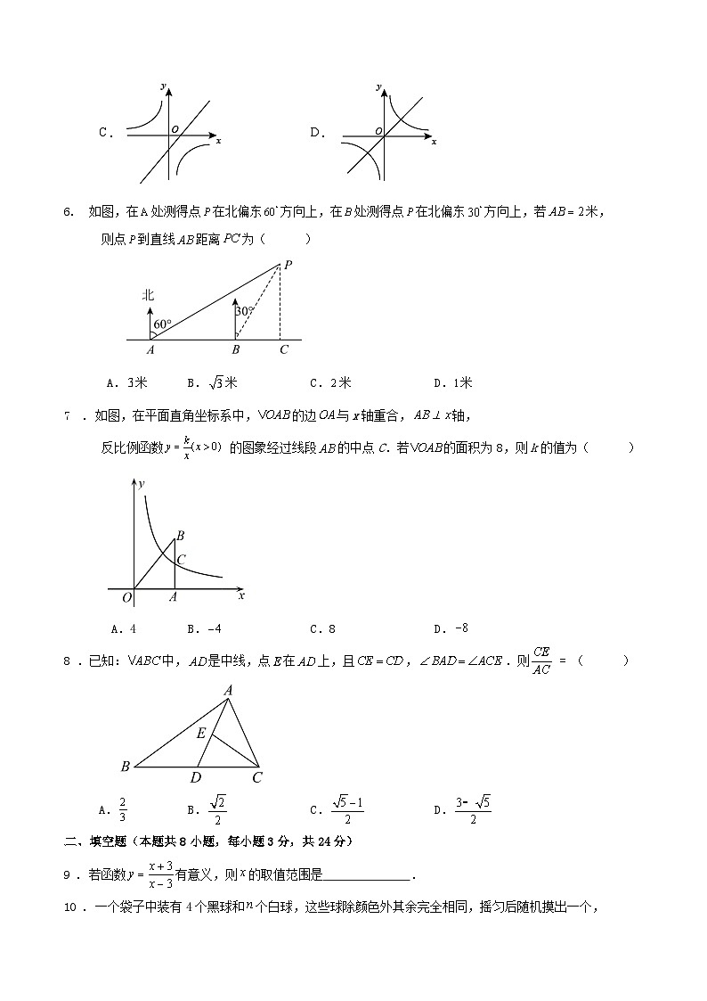 2024年宁夏中考数学三模冲刺训练试卷第2页